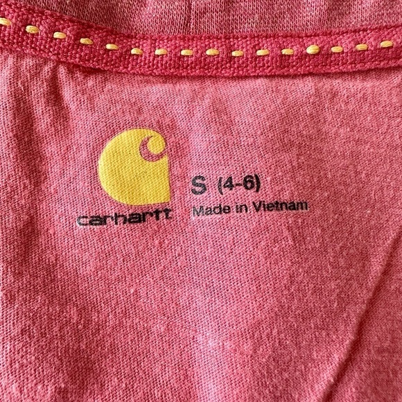 Carhartt Womens Scoop Neck Half Sleeve Size S 4-6​​​ - Picture 5 of 5